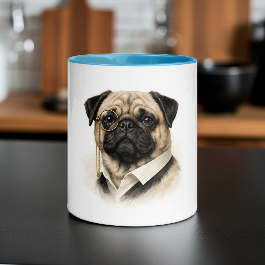 Pug Accent Mug