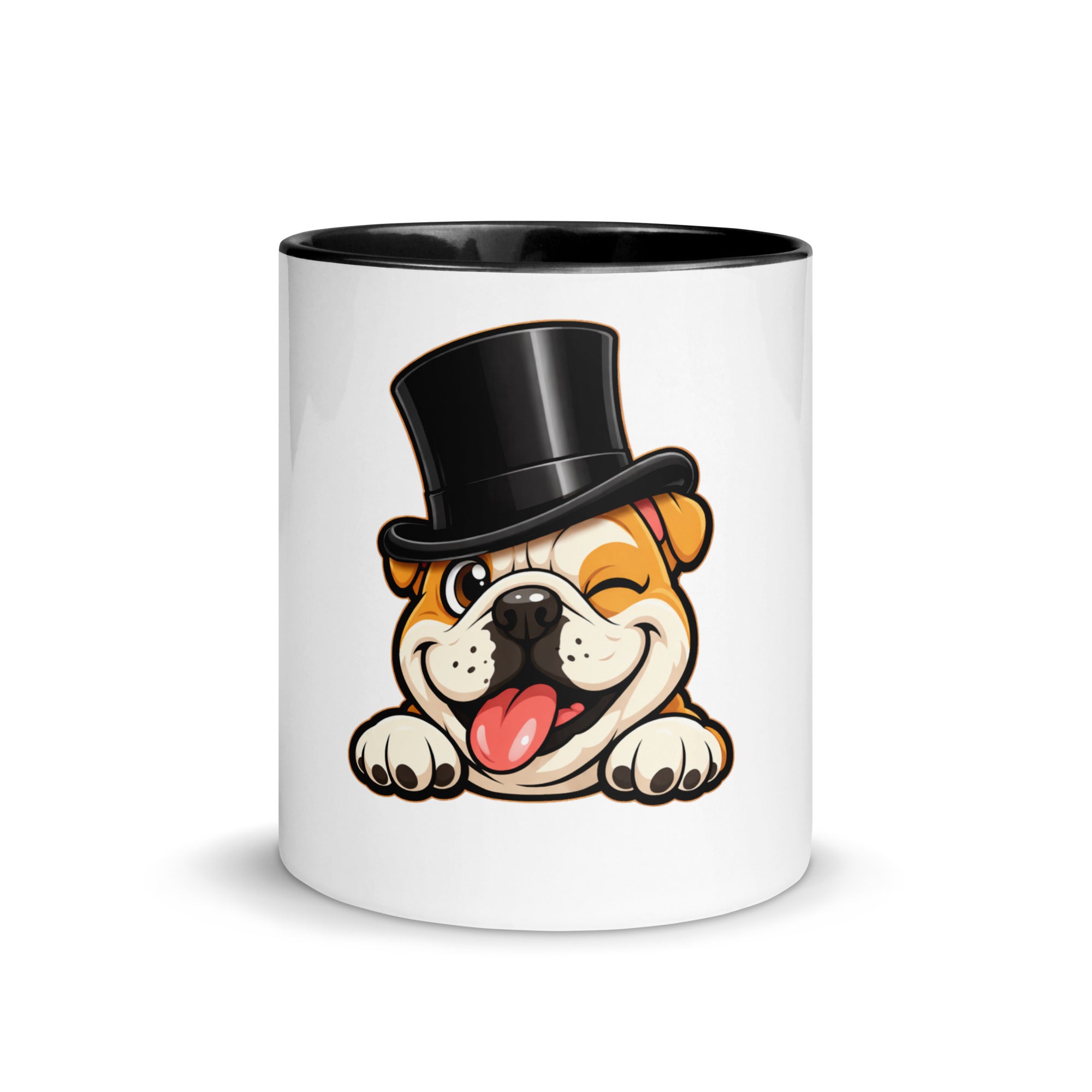 English Bulldog black accent Mug 11 oz