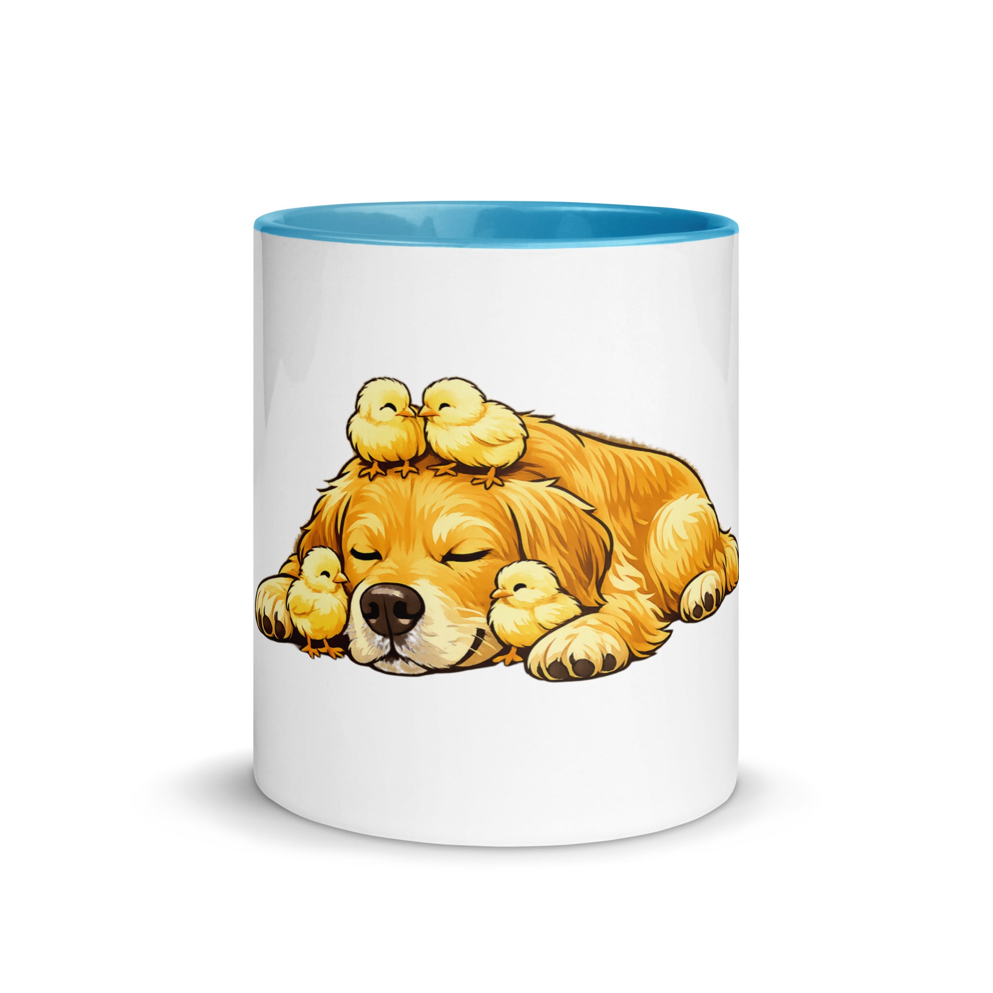Cozy Golden Retriever accent mug 11 oz