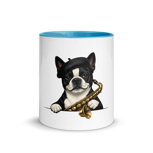 Cozy Boston Terrier accent mug 11 oz