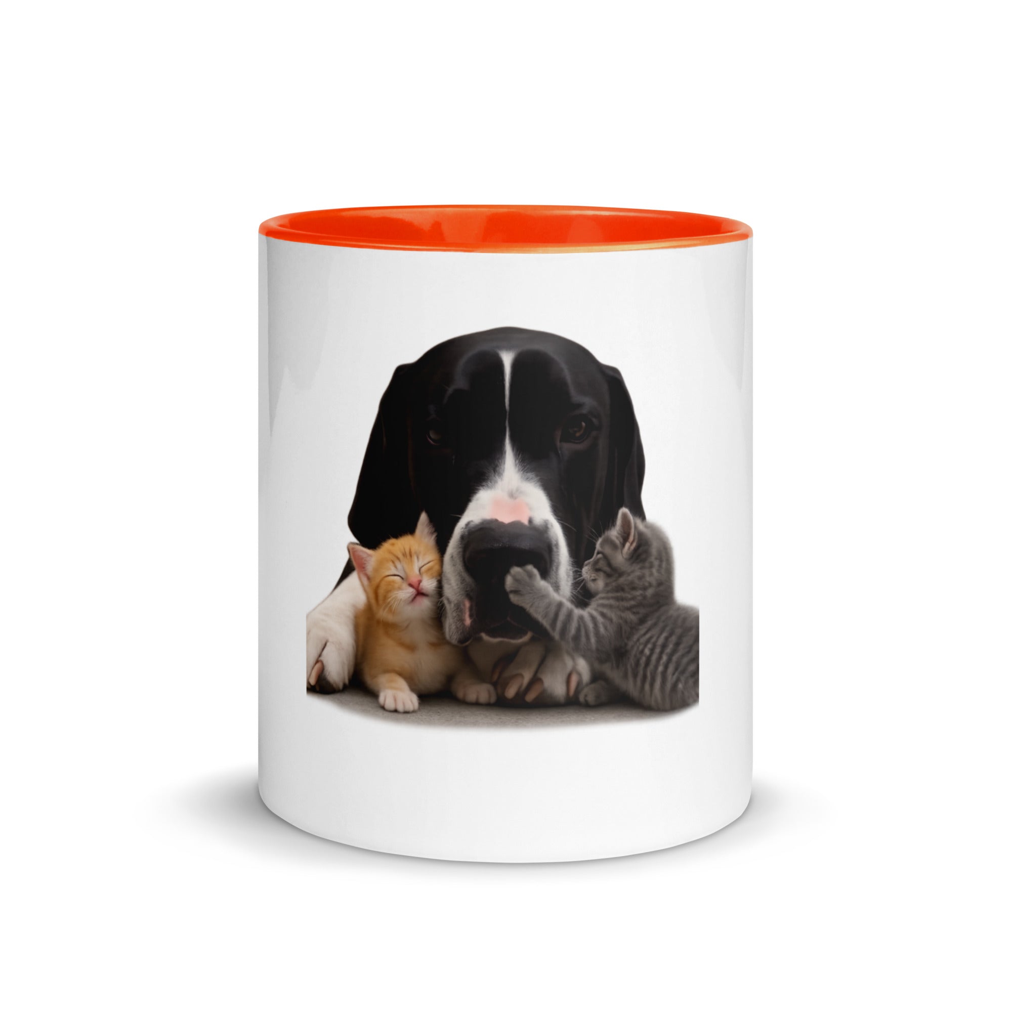 Great Dane orange accent Mug 11 oz