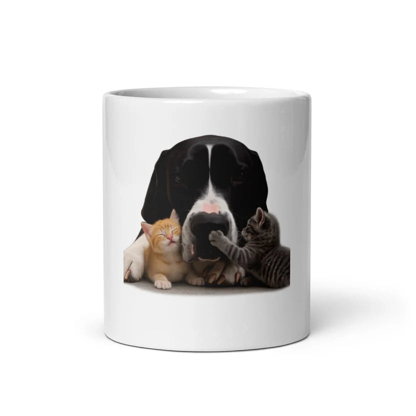 Great Dane white mug 11 oz