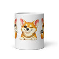 Cozy Corgi white mug 11 oz